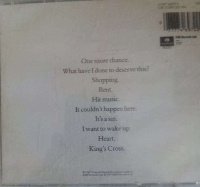 PET SHOP BOYS - ACTUALLY CD