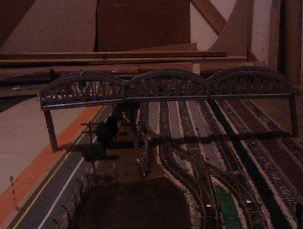 HO Scale Train Layout with steel tracks