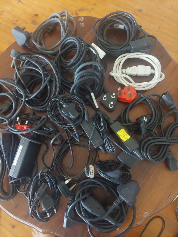 Assorted Laptop Chargers & Power Cables