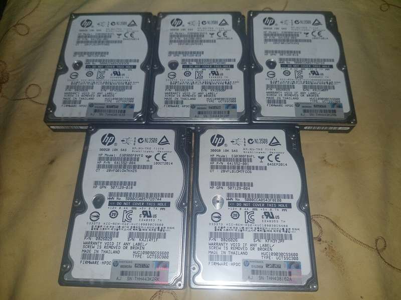 Server Harddrives One Bid For All (Untested - Please Check Images And Description)
