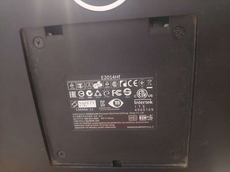 Dell E2014Hf 20` Widescreen LCD Monitor