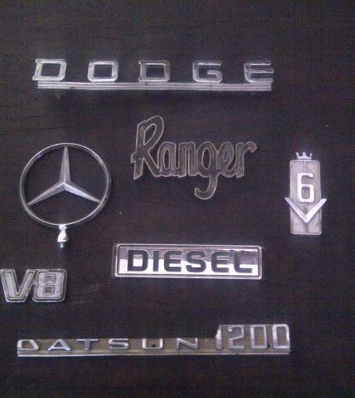 MIXED lot of car signage
