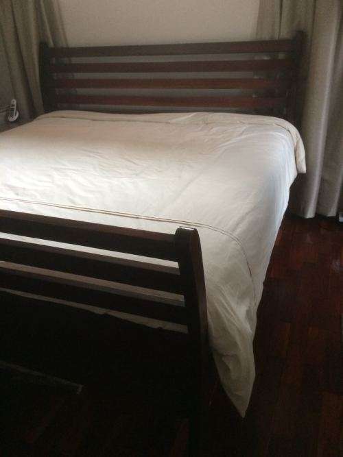 Solid Mahogonay King size sleigh bed