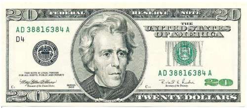 USA $20 Note (1996)