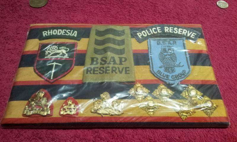 Rhodesian Army + BSAP Police Reserve Plaque