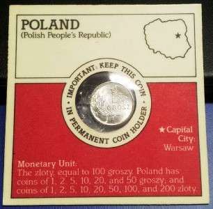 Polish One Grosz Coin 1949 UNC