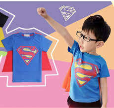 Superman t-shirt with cape size 5 - 6 years