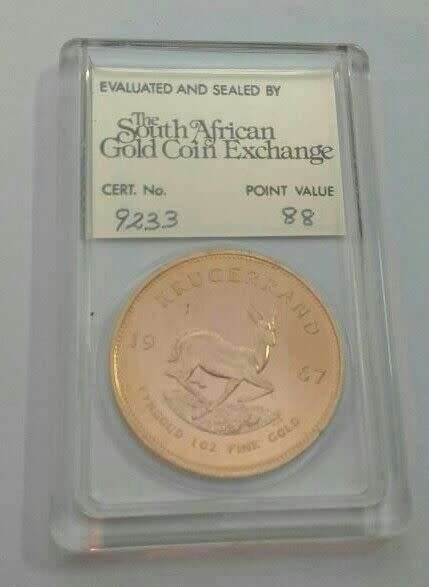 1967 PROOF 1 ounce gold krugerrand