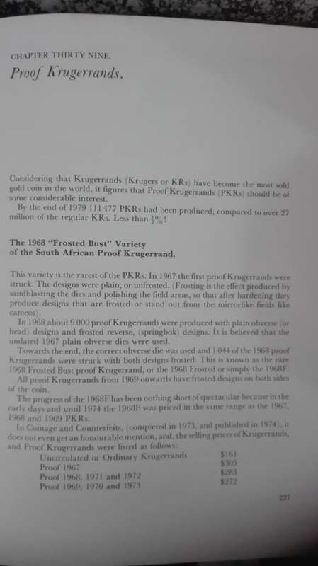 Kruger rands, Proof KR, SAGCE GRADINGS all explained