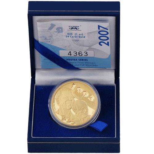 2 XGOLD 1 OUNCE MANDELA DE KLERK 2007