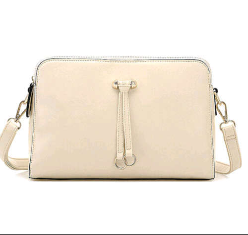 Retro shoulder bag - rice white 11