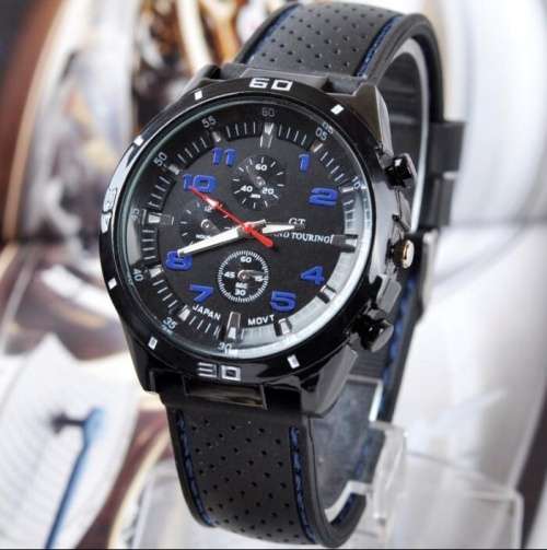 Men Fashion Silicone Band Sport Watch