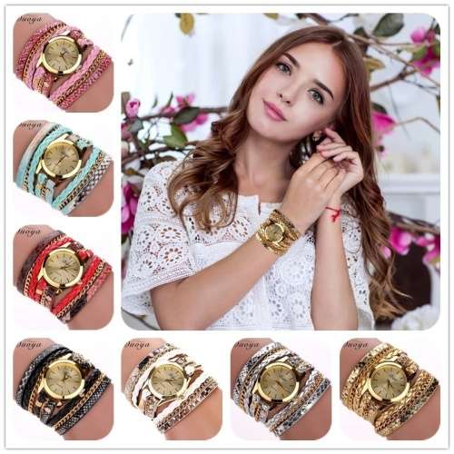 Vintage Wrap Leather Bracelet Watch