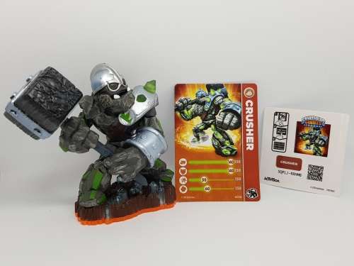 Skylanders Giants: Crusher Giant Character + Trading Card + Sticker Set - New