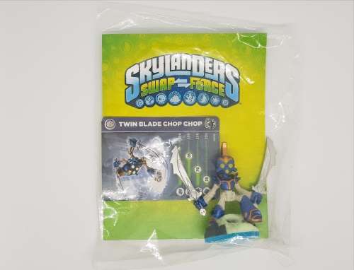 Skylanders SWAP Force: Twin Blade Chop Chop Series 3 Character + Trading Card + Sticker Set - New
