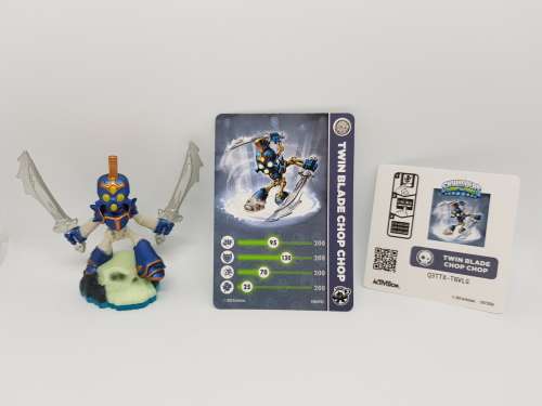 Skylanders SWAP Force: Twin Blade Chop Chop Series 3 Character + Trading Card + Sticker Set - New
