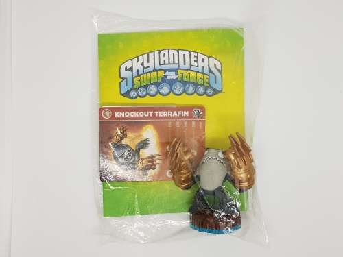 *NEW* Skylanders SWAP Force: Knockout Terrafin Series 3 Character + Trading Card + Sticker Set