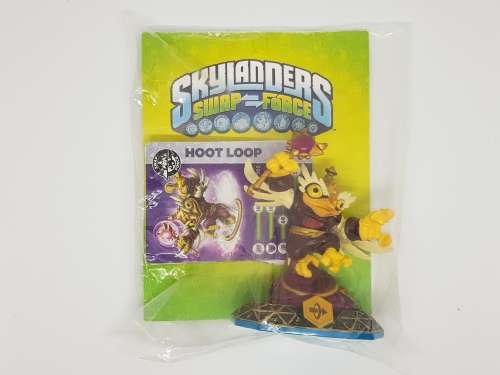 Skylanders SWAP Force  Hoot Loop Character (SWAP-able) + Trading Card + Sticker Set  Brand New