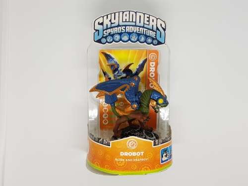 Skylanders Spyros Adventure  Drobot Character + Trading Card + Sticker Set  Brand New