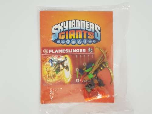 Skylanders Giants  Flameslinger Series 2 Character + Trading Card + Sticker Set  Brand New