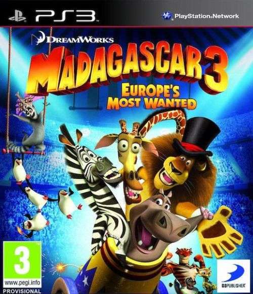 Madagascar 3 - Europe`s Most Wanted - PlayStation 3 - Complete In Box - Very Good Condition
