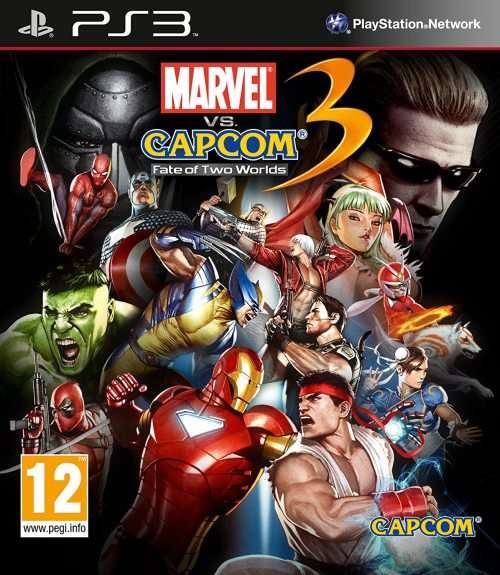 PlayStation 3 Game Marvel vs Capcom 3 Fate of Two Worlds Very Good Condition