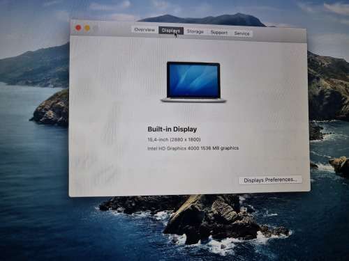 Apple MacBook Pro 15.4inch, Intel core i7, 8gb ram, 251gb hdd