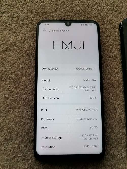 Huawei p30 lite 128gb, 6gb ram