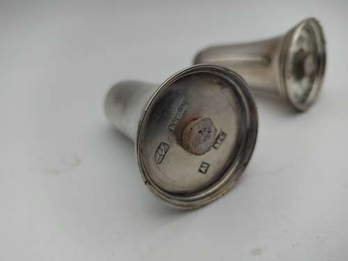 Pair of Silver Salt and Pepper Shakers