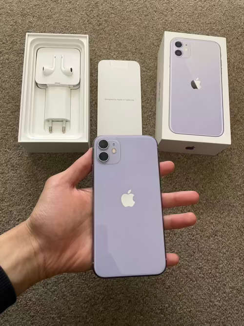 iPhone 11 64gb purple immaculate condition with box and accessories