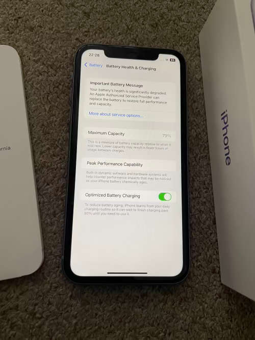 iPhone 11 64gb purple immaculate condition with box and accessories