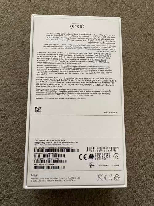 iPhone 11 64gb purple immaculate condition with box and accessories