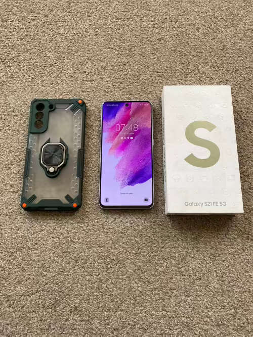 Samsung S21 Fe Dual SIM 128gb 6gb ram with box and cover