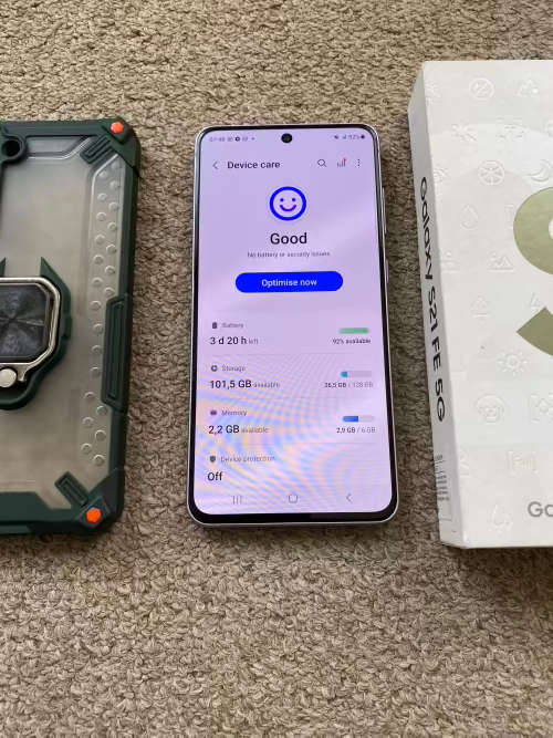 Samsung S21 Fe Dual SIM 128gb 6gb ram with box and cover
