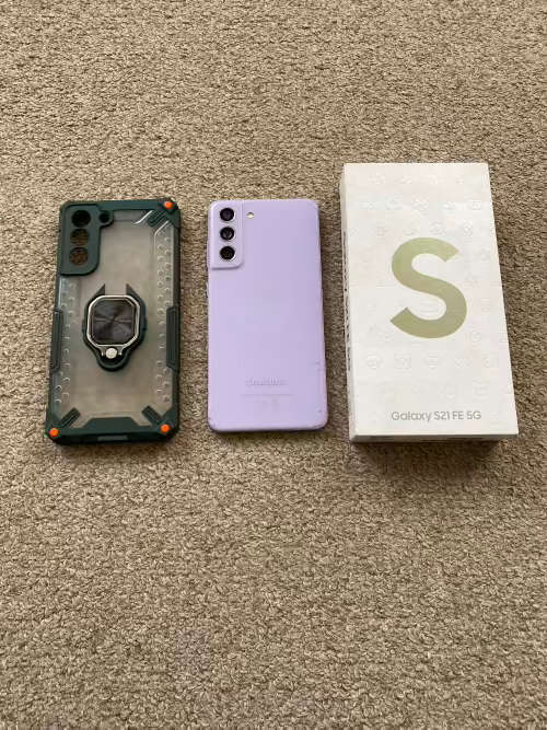 Samsung S21 Fe Dual SIM 128gb 6gb ram with box and cover