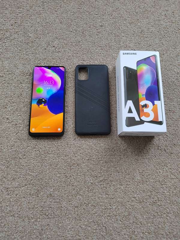 Samsung A31 Dual SIM 128gb 4gb ram with box and cover