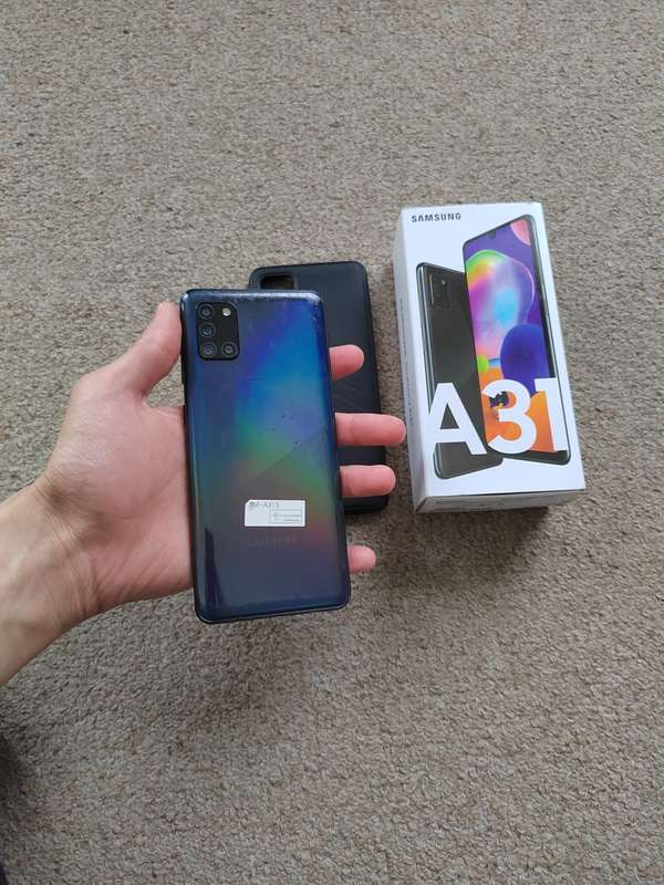 Samsung A31 Dual SIM 128gb 4gb ram with box and cover