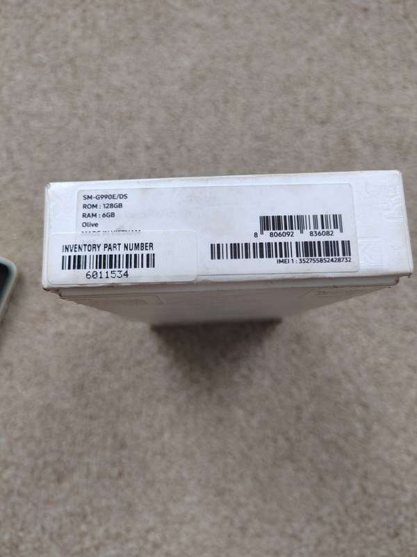 Samsung S21 Fe Dual SIM 128gb 6gb ram with box