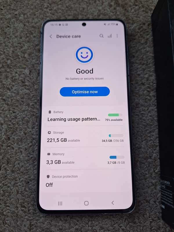 Samsung S21 5G 256gb Dual SIM with box and cover