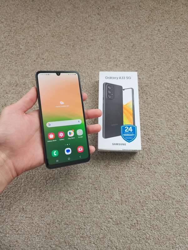 Samsung A33 5G 128gb Dual sim 6gb ram with box
