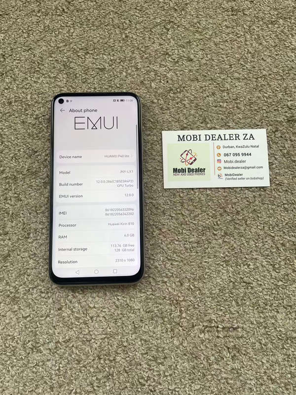 Huawei p40 lite 128gb 6gb ram dual SIM with cover