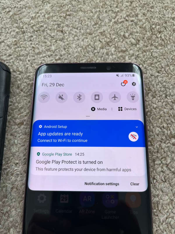 Samsung S9+ 128gb 6gb ram with cover