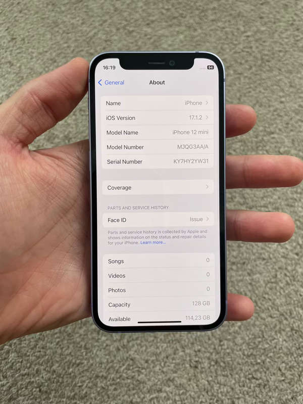 Iphone 12 mini 128gb Dual sim excellent condition with cover