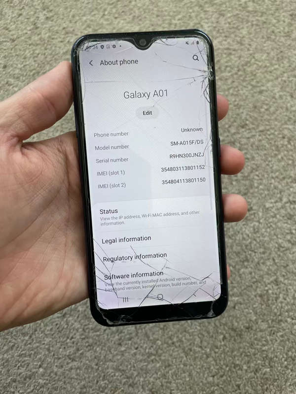 Samsung A01 Dual sim 16gb 2gb ram. READ DESCRIPTION