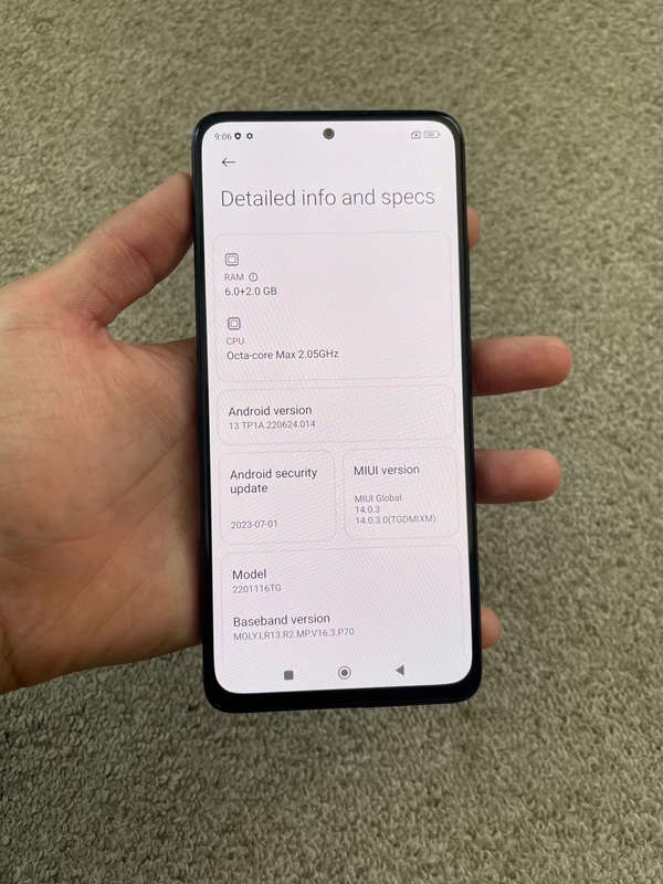 Xiaomi Redmi Note 11 pro 128gb 8gb ram Dual sim with cover