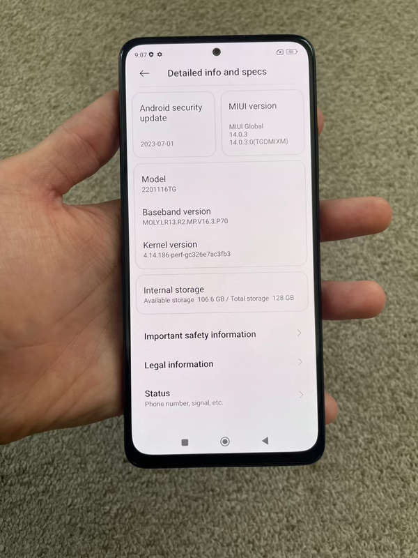 Xiaomi Redmi Note 11 pro 128gb 8gb ram Dual sim with cover