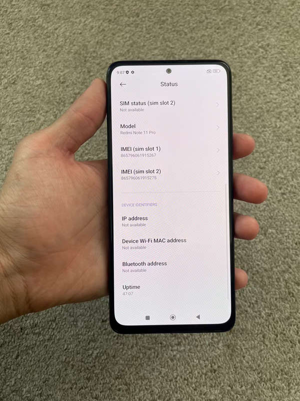 Xiaomi Redmi Note 11 pro 128gb 8gb ram Dual sim with cover