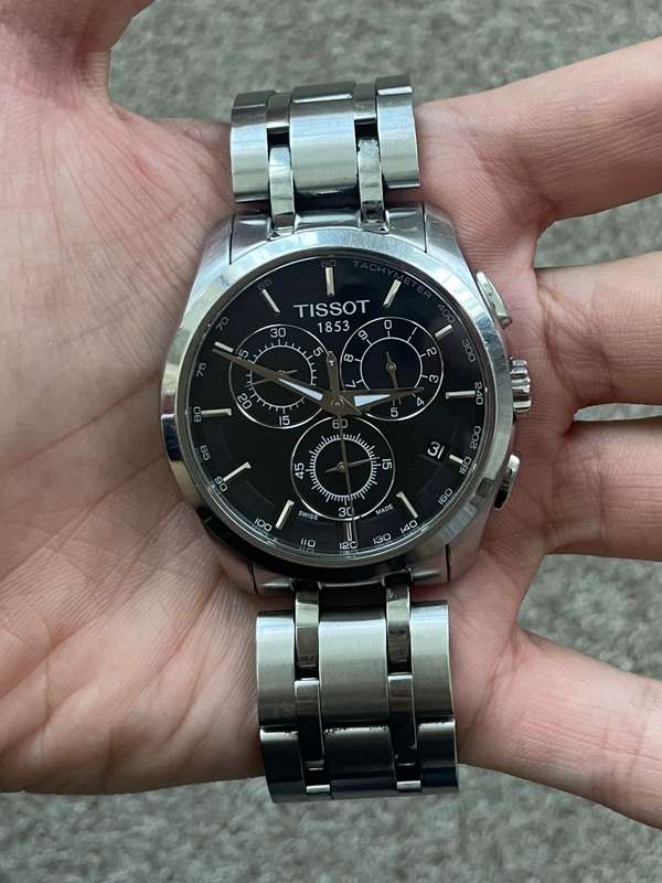 Original Tissot Men`s Couturier Chronograph 42mm Sapphire Watch