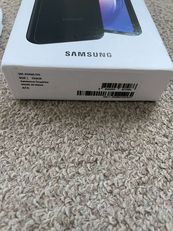 Samsung A54 5G 256gb 8gb ram Dual Sim Excellent condition with box and cable