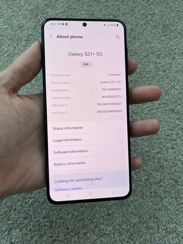 Samsung S21 Plus 256gb 8gb ram Dual sim